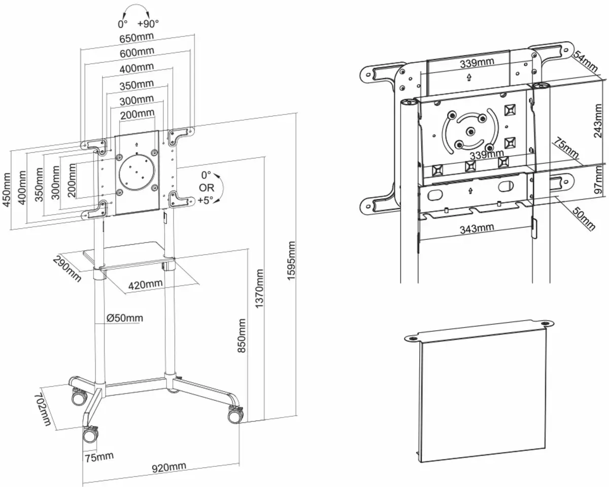 FPMA-W300BLACK Flat Screen Wall Mount (fixed) (32 - 55 inch)