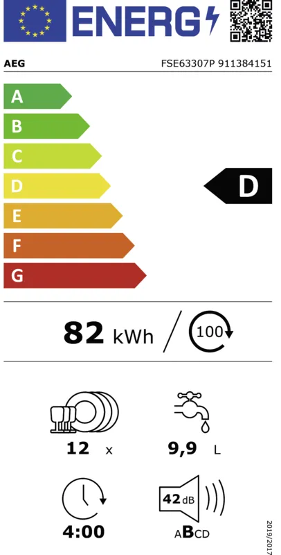 AEG FSE63307P energielabel