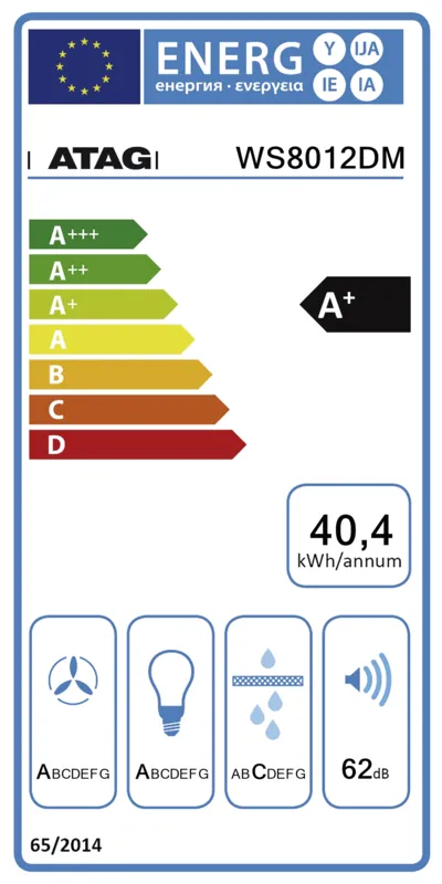 ATAG WS8012DM energielabel