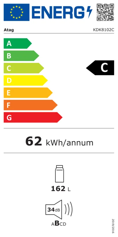 ATAG KDK8102C energielabel