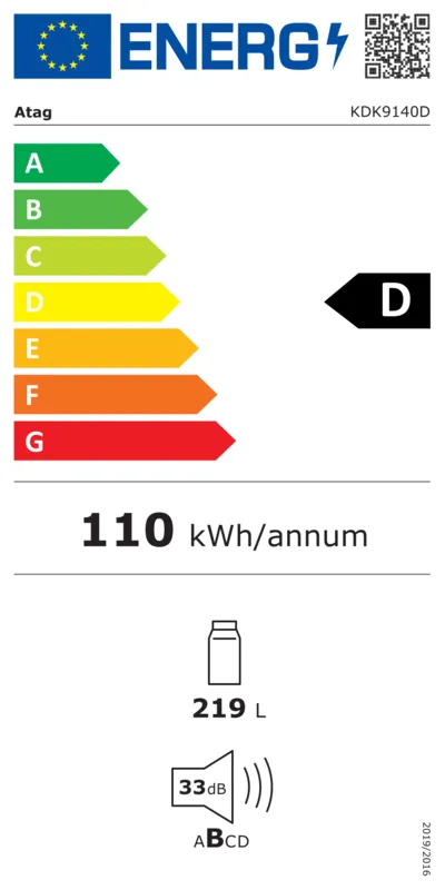 ATAG KDK9140D energielabel