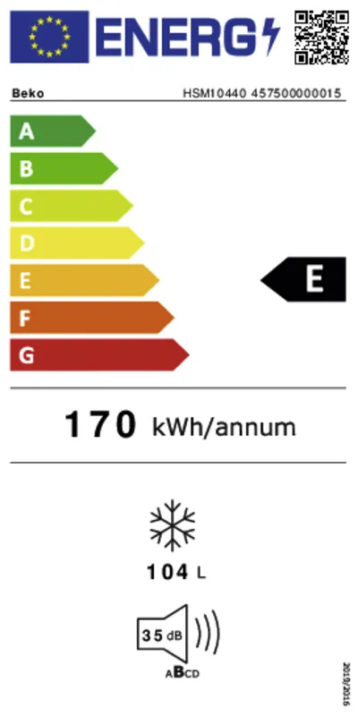 Beko HSM10440 energielabel