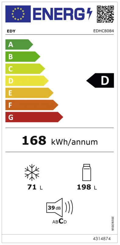 EDY EDHC8084 energielabel