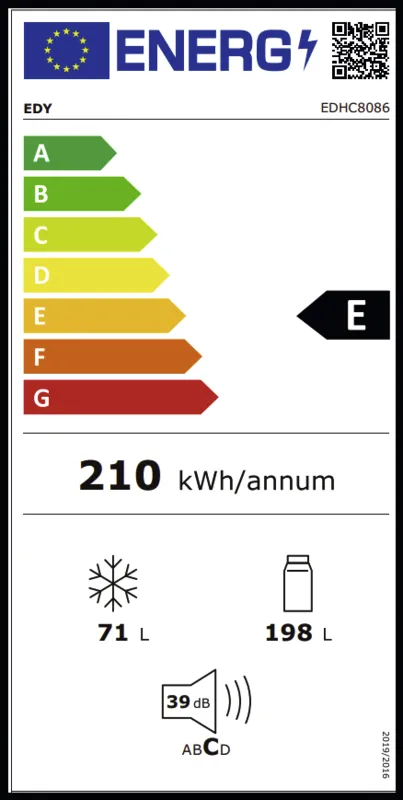 EDY EDHC8086 energielabel