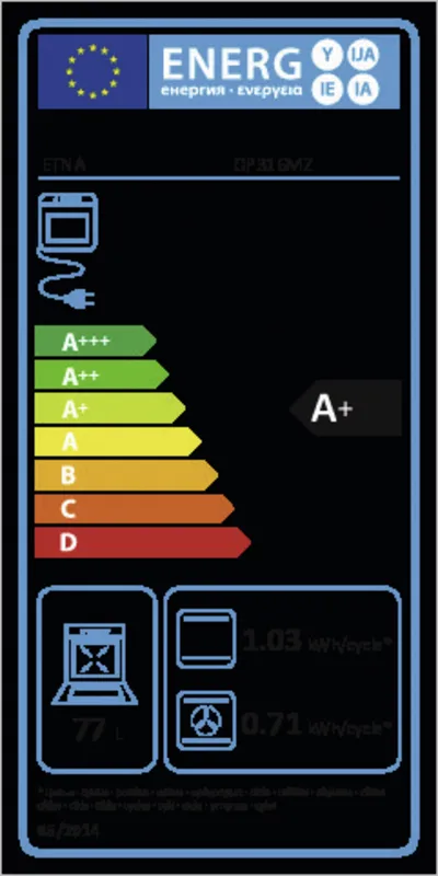 Etna OP316MZ energielabel