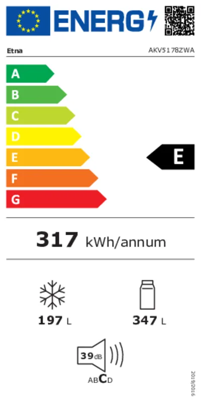 Etna AKV5178ZWA energielabel