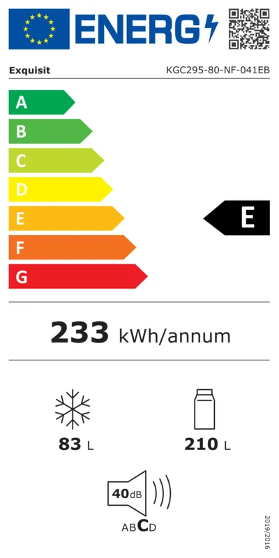Exquisit KGC295-80-NF-041EB energielabel