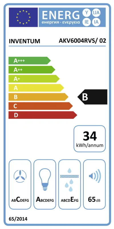 Inventum AKV6004RVS energielabel