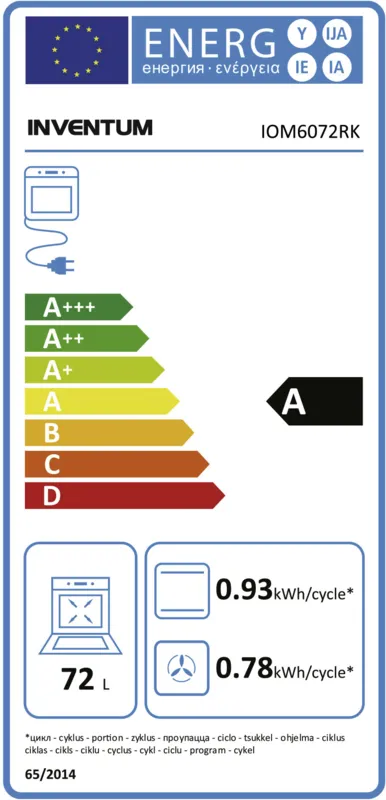 Inventum IOM6072RK energielabel