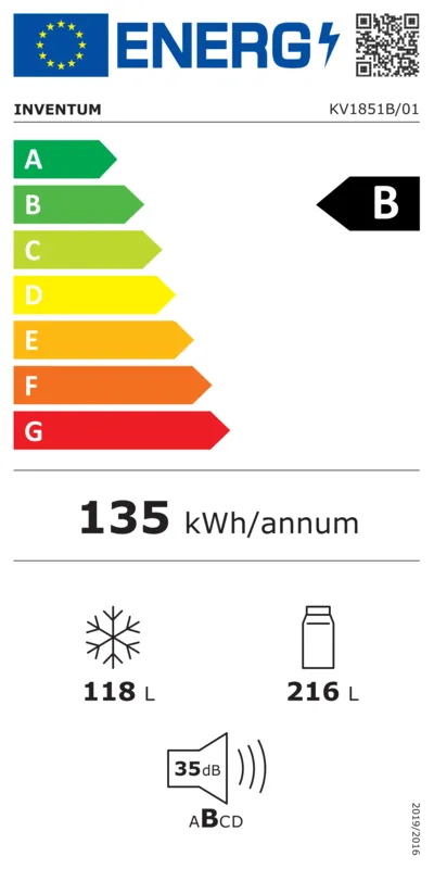 Inventum KV1851B energielabel