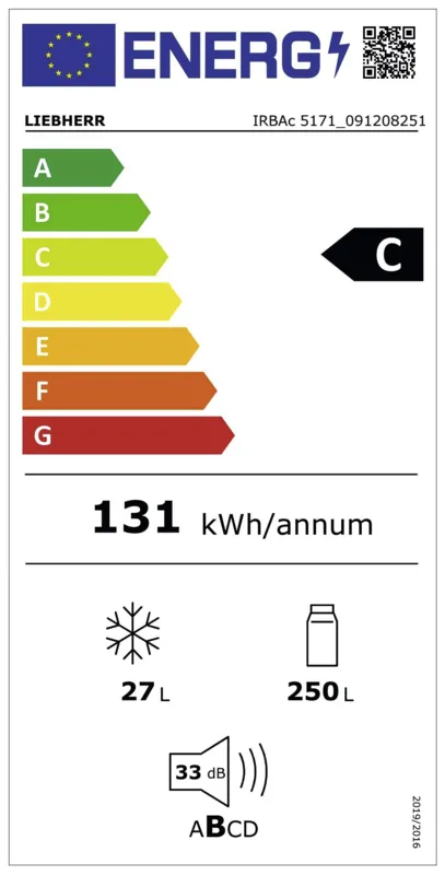 Liebherr IRBAc 5171-22/617 energielabel
