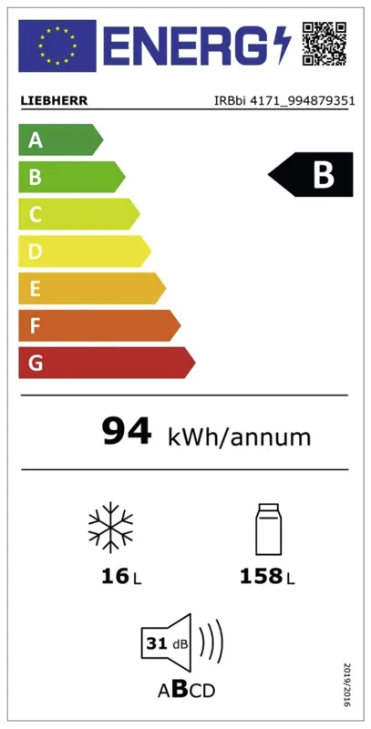 Liebherr IRBbi 4171-22 energielabel