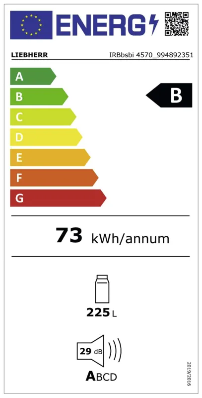 Liebherr IRBbsbi 4570 energielabel