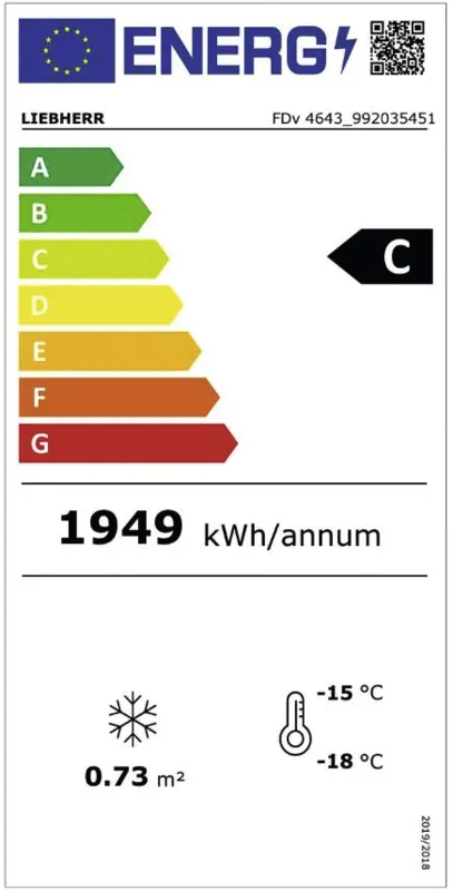 Liebherr FDv 4643-41 energielabel
