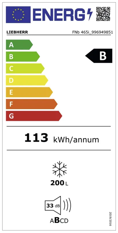 Liebherr FNb 465i-22 energielabel