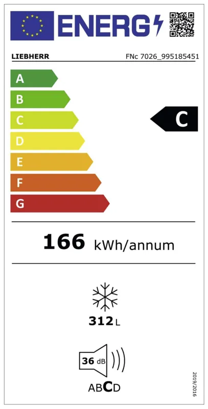 Liebherr FNc 7026-22 energielabel