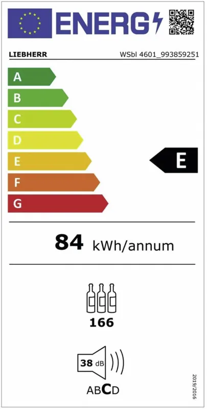 Liebherr WSbl 4601-20 energielabel