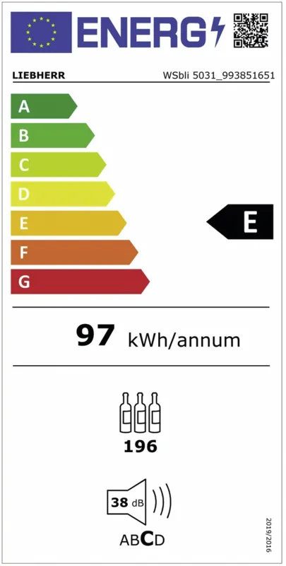 Liebherr WSbli 5031-20 energielabel