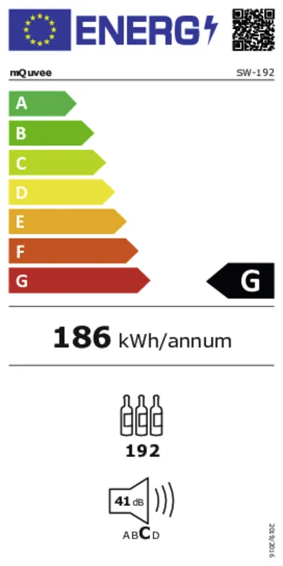mQuvée WineExpert 192 - Label-view energielabel