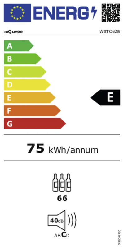 mQuvée WineStore 82 energielabel