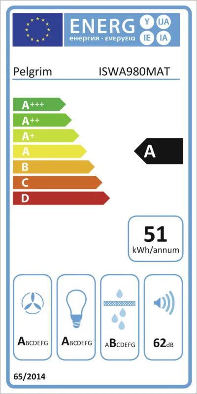 Pelgrim ISWA980MAT energielabel