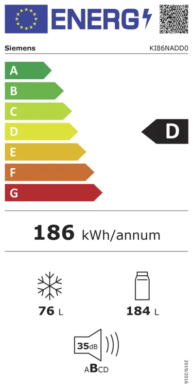 Siemens KI86NADD0 energielabel