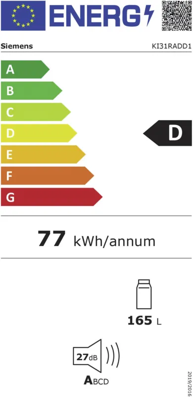 Siemens KI31RADD1 energielabel