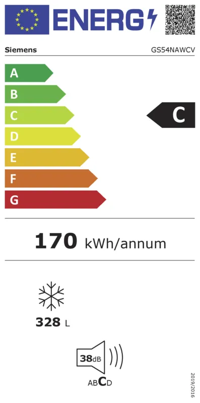 Siemens GS54NAWCV energielabel