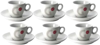 Gaggia luxe doos met 6 espressokopjes