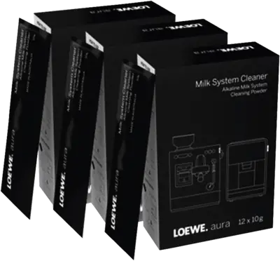Loewe aura milk system cleaner (12x10g) set 3x