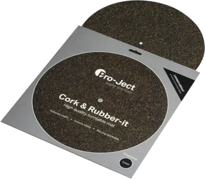 Cork en Rubber it Draaitafelmat